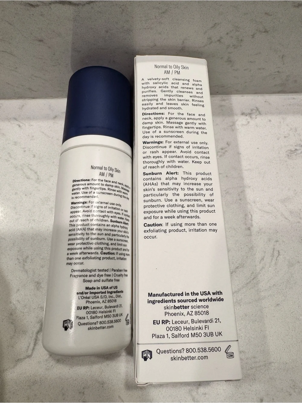 Skinbetter Science refining foam